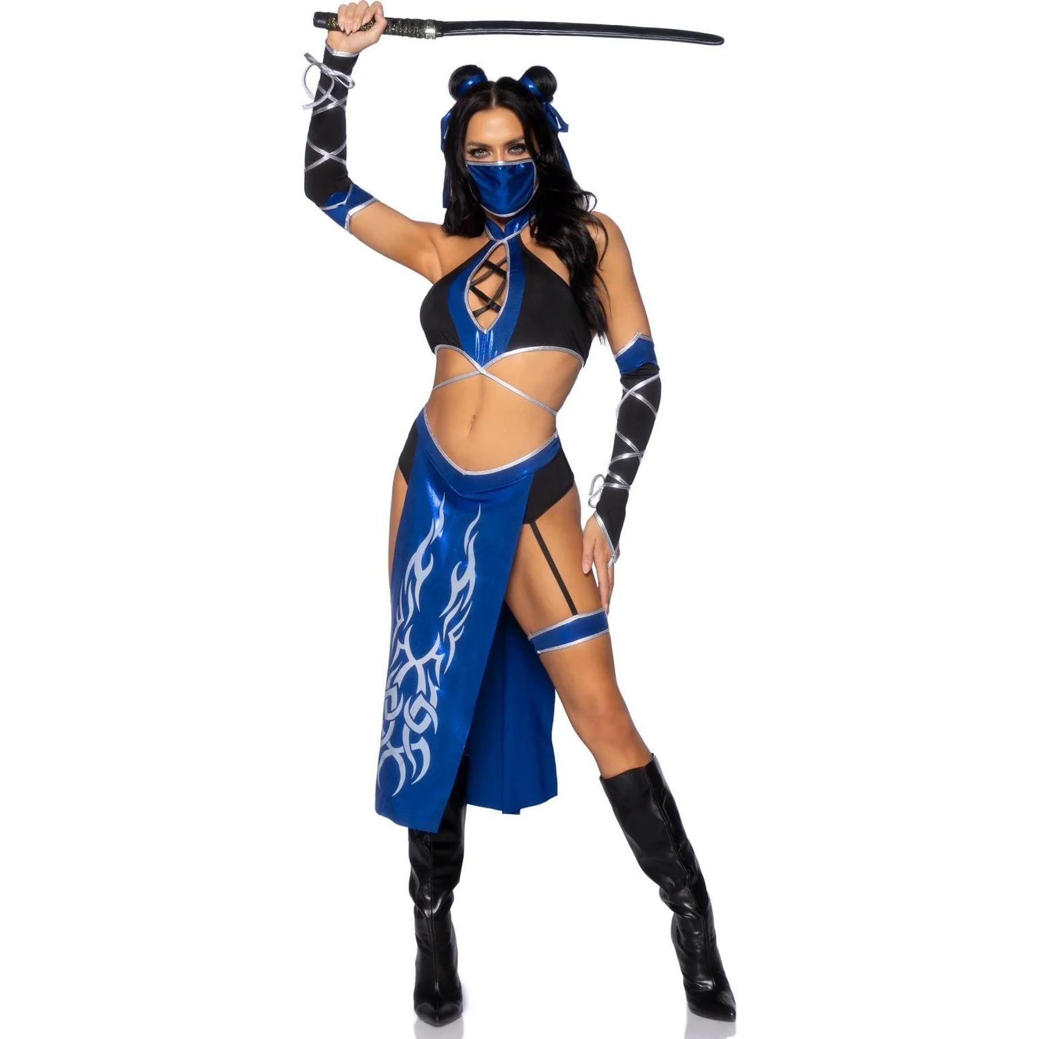 Leg Avenue - Womens 5 Piece Combat Ninja Costume