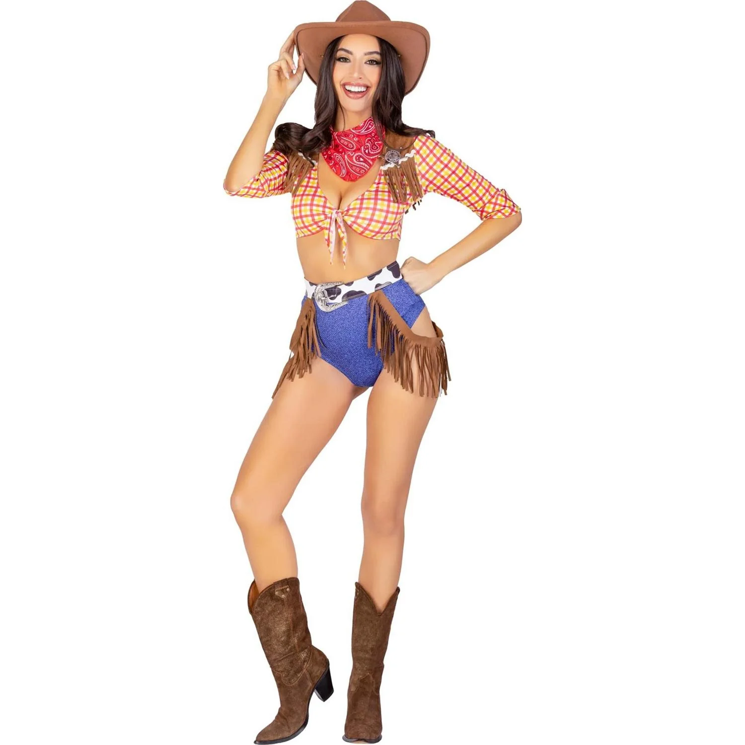 Leg Avenue - Womens 5 Piece Playful Cowboy Costume