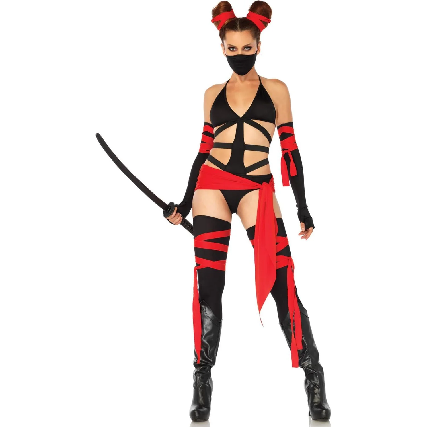 Leg Avenue - Womens 6 Piece Killer Ninja Costume