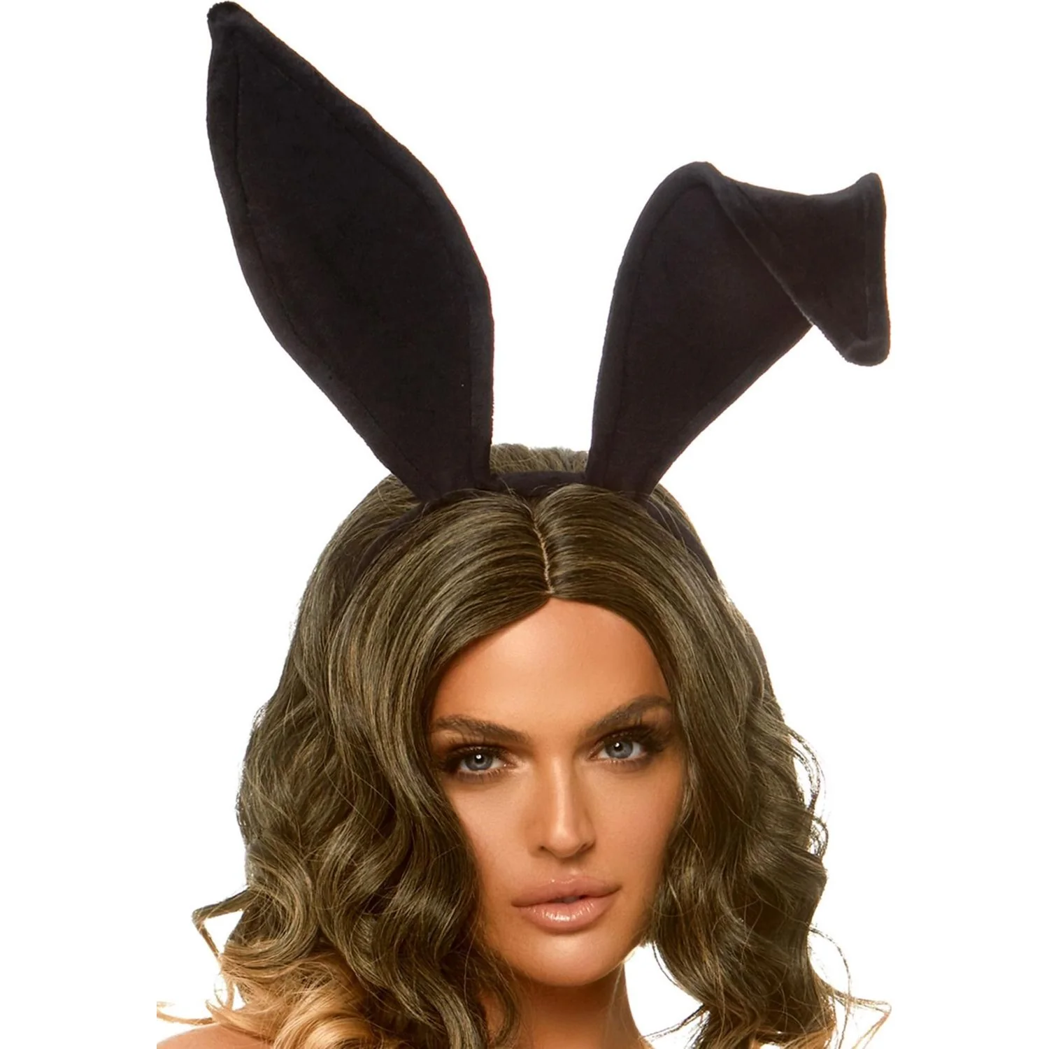 Leg Avenue - Womens Bendable Velvet Bunny Ears - Image 3