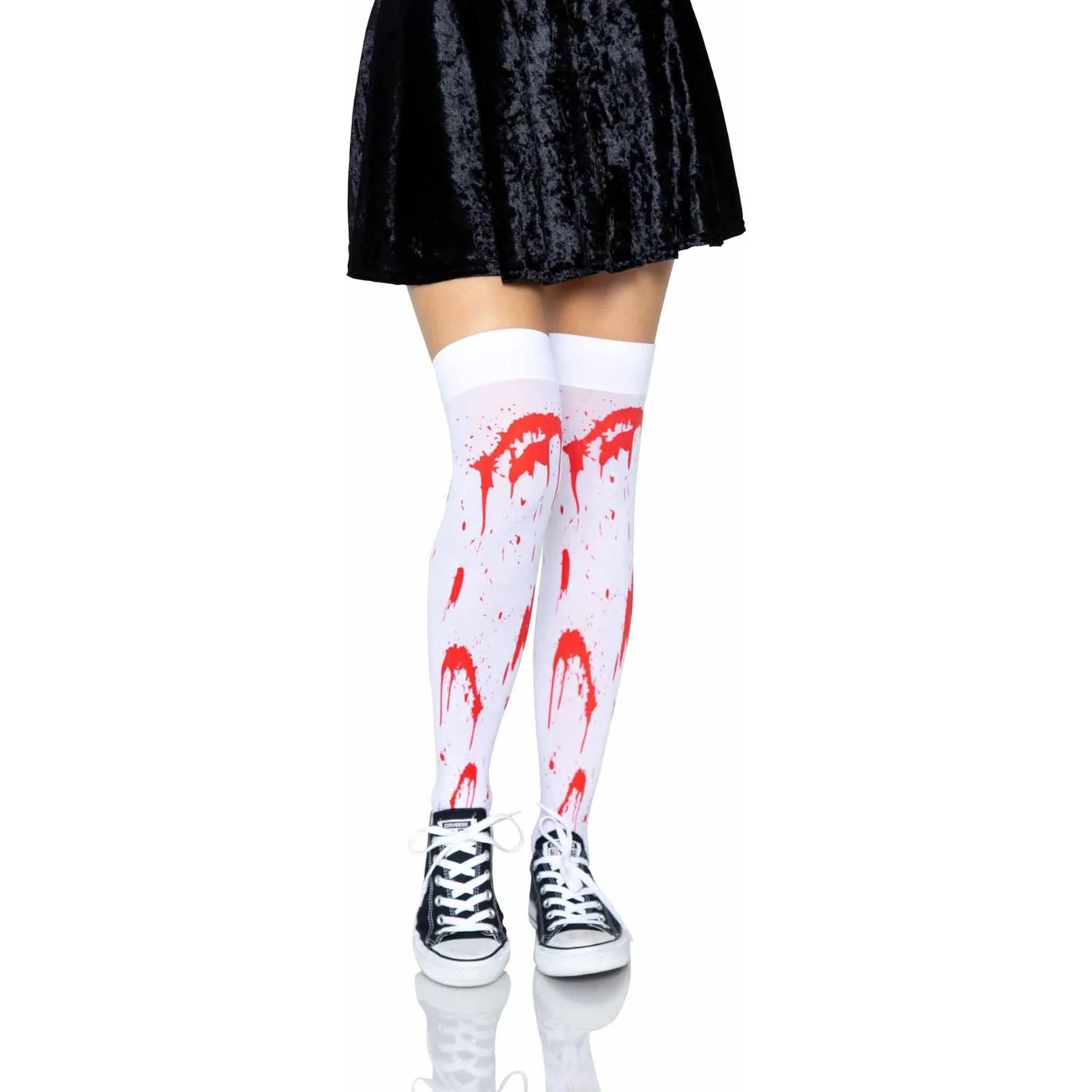 Leg Avenue - Womens Bloody Zombie Thigh Highs