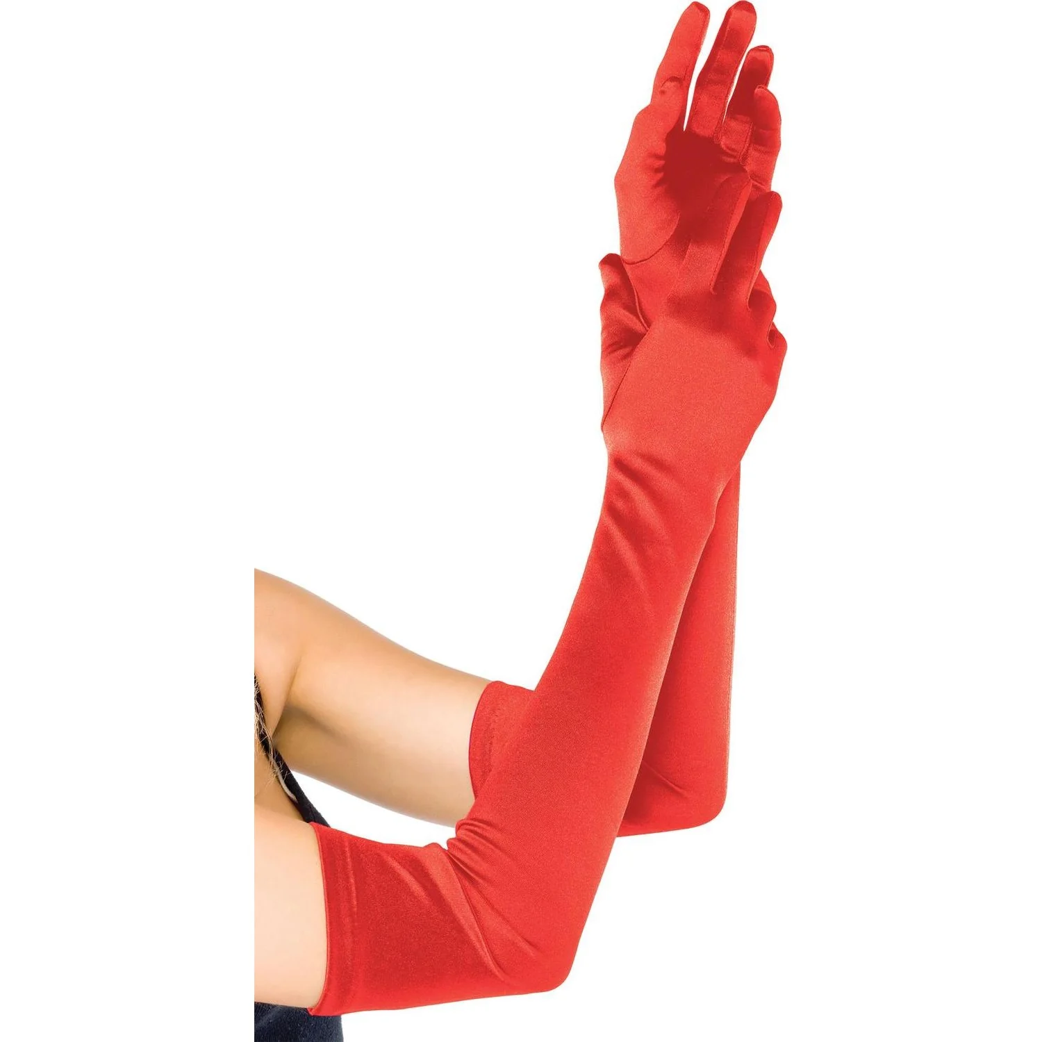 Leg Avenue - Womens Extra Long Satin Gloves - Image 3