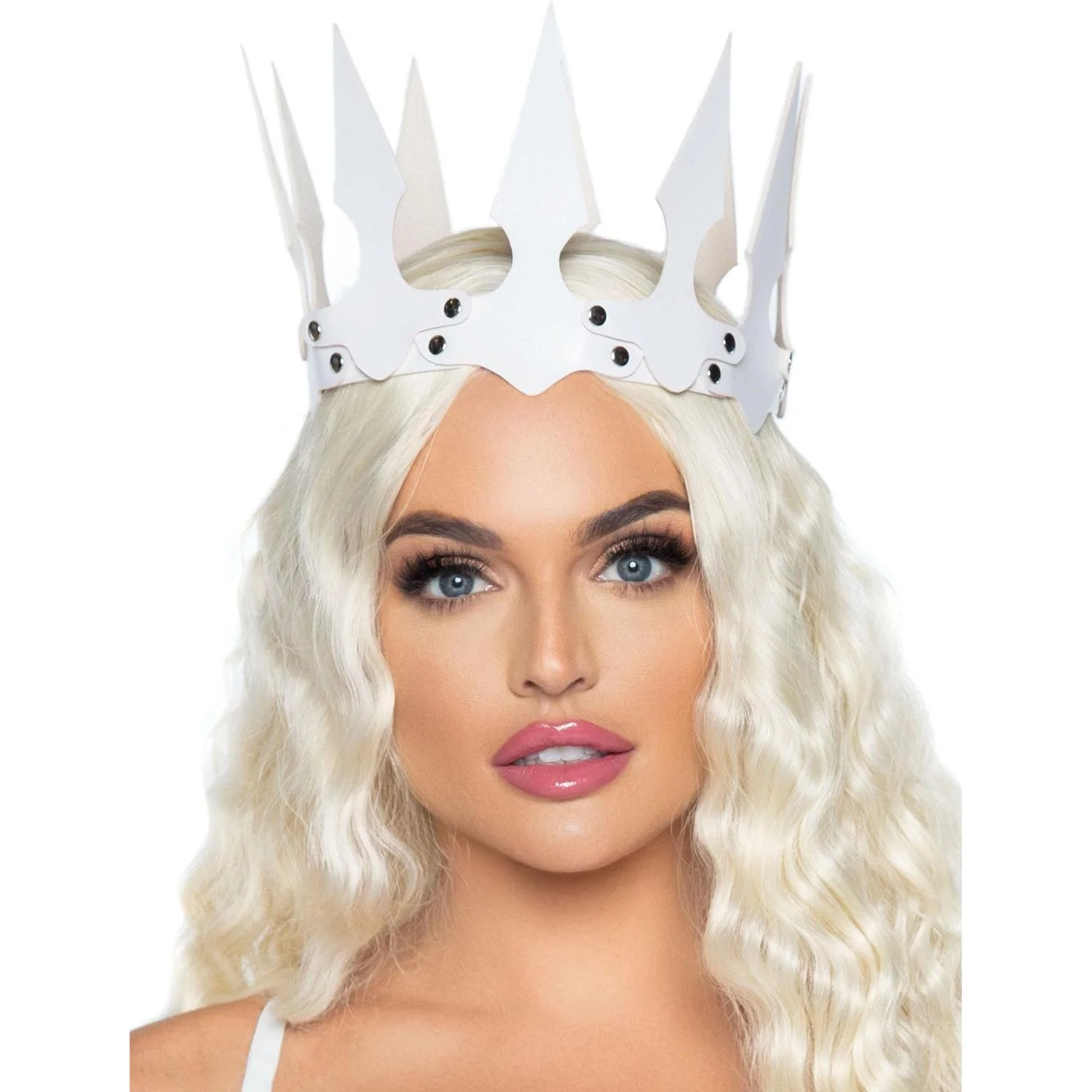 Leg Avenue - Womens Faux Leather Spiked Crown - Image 2