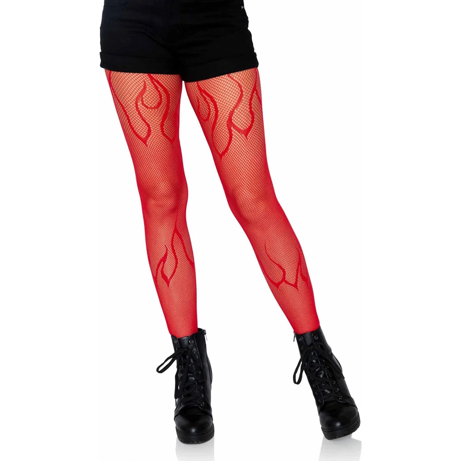 Leg Avenue - Womens Flame Net Tights - Image 5