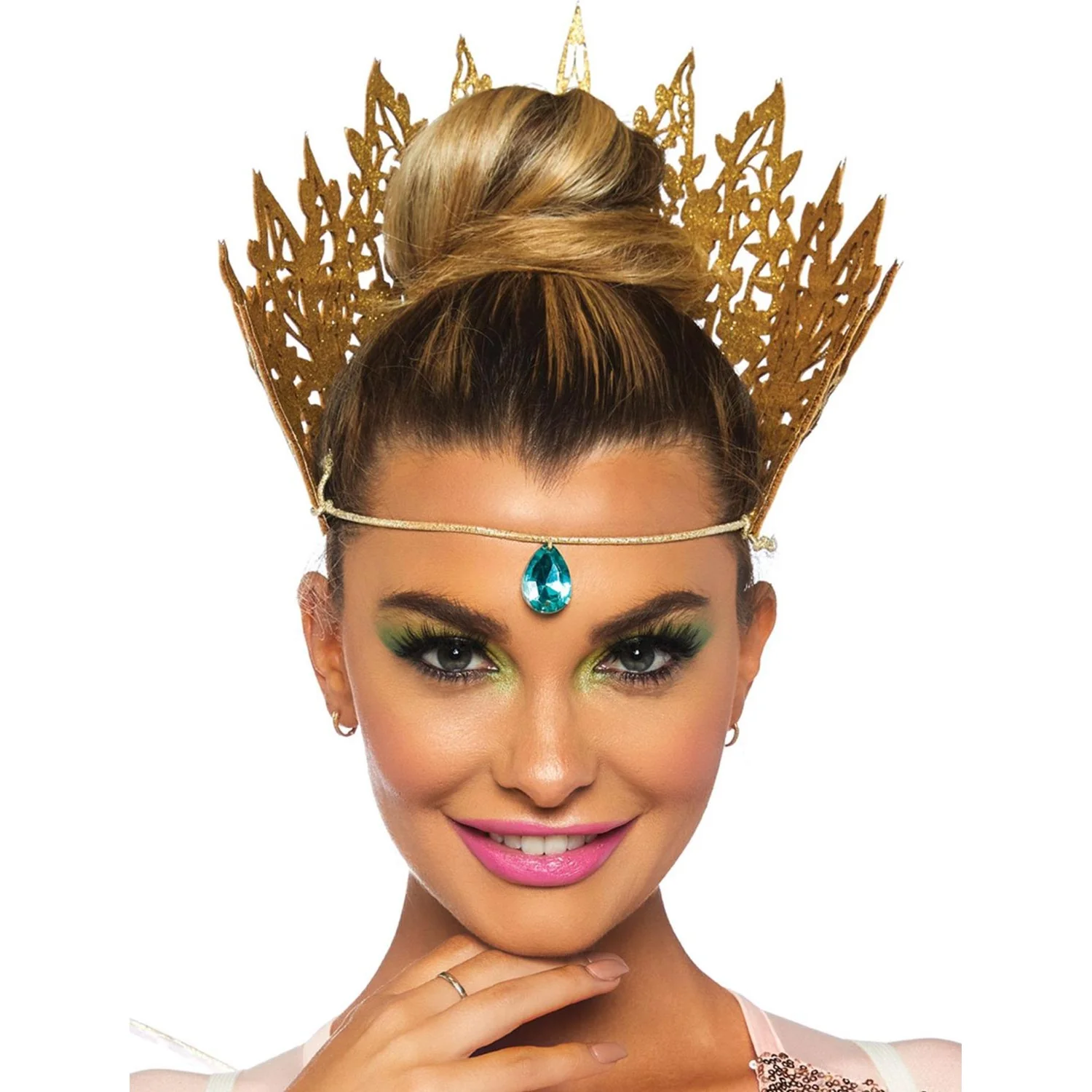 Leg Avenue - Womens Glitter Die Cut Crown - Image 2