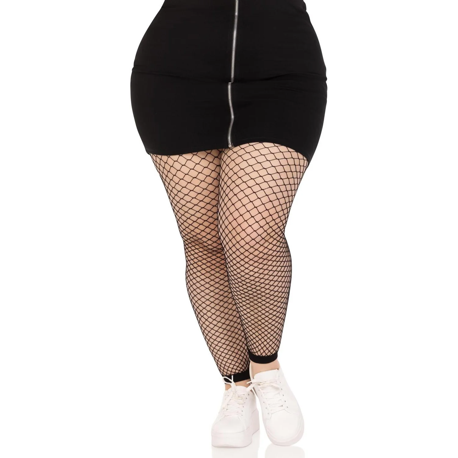Leg Avenue - Womens Industrial Net Footless Tights - Image 2