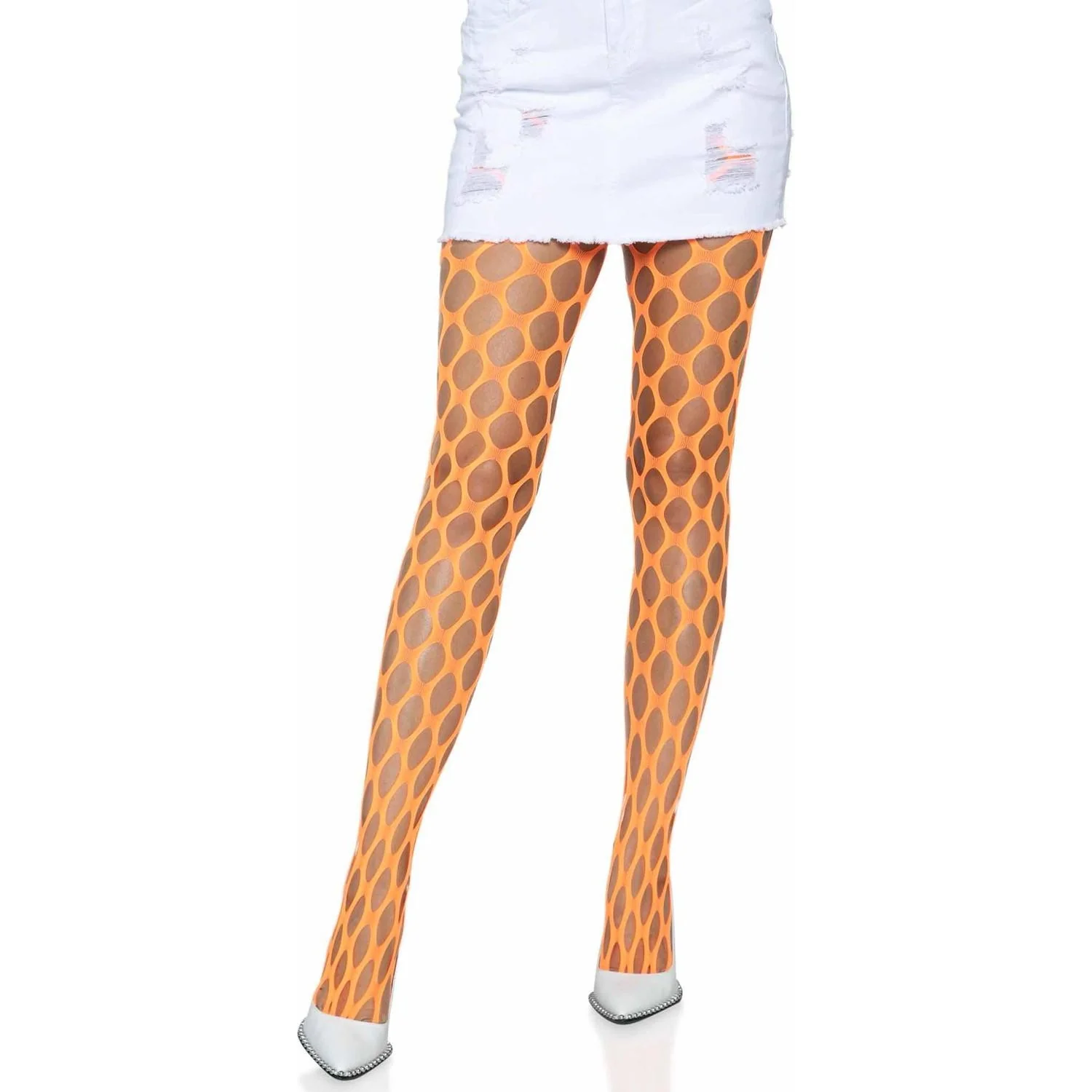 Leg Avenue - Womens Jumbo Pothole Net Tights - Image 4