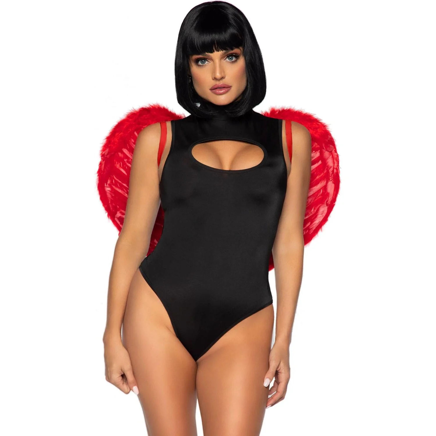 Leg Avenue - Womens Marabou Trimmed Feather Angel Wings - Image 2