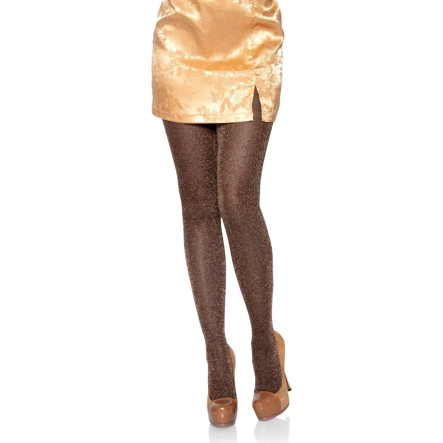 Leg Avenue - Womens Metallic Shimmer Tights - Image 5