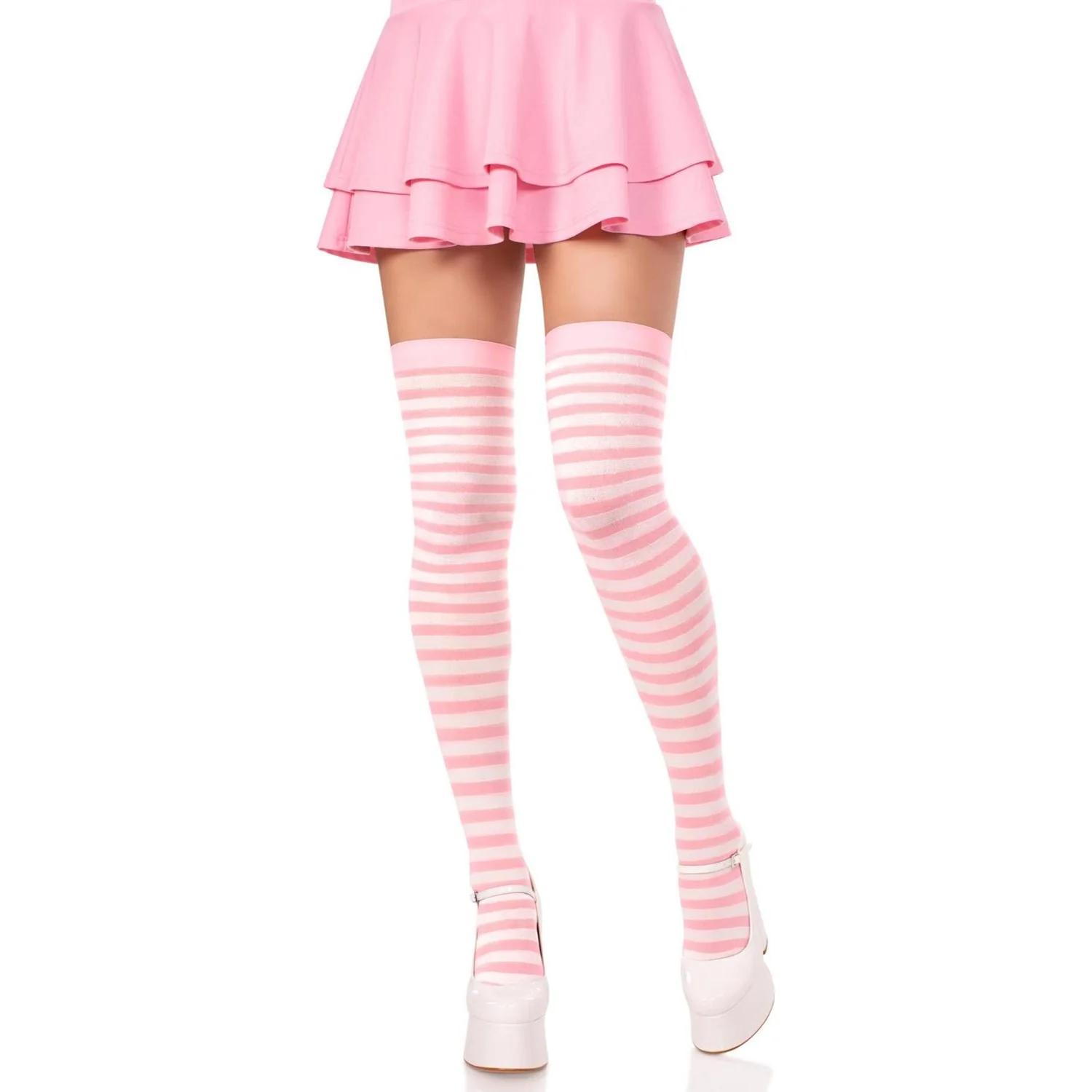 Leg Avenue - Womens Nylon Stocking with Stripe - Image 10