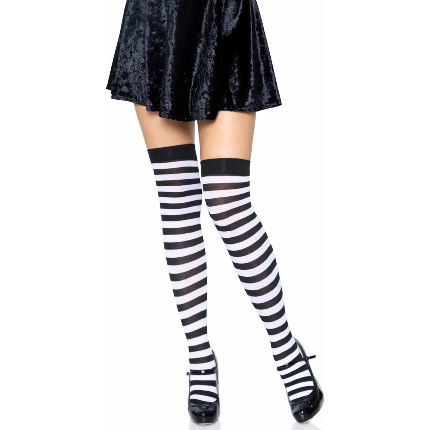 Leg Avenue - Womens Nylon Stocking with Stripe - Image 12