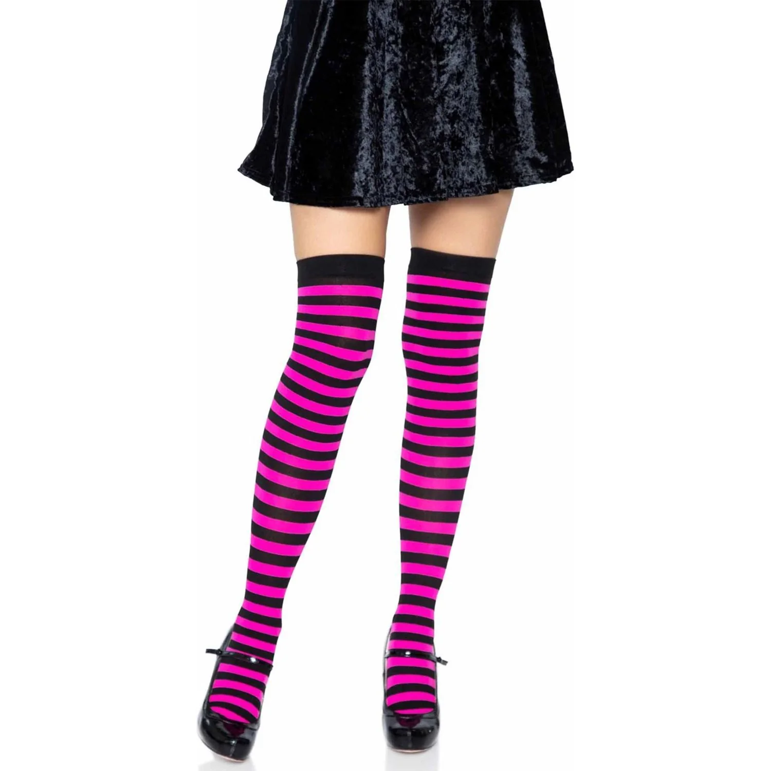 Leg Avenue - Womens Nylon Stocking with Stripe - Image 16