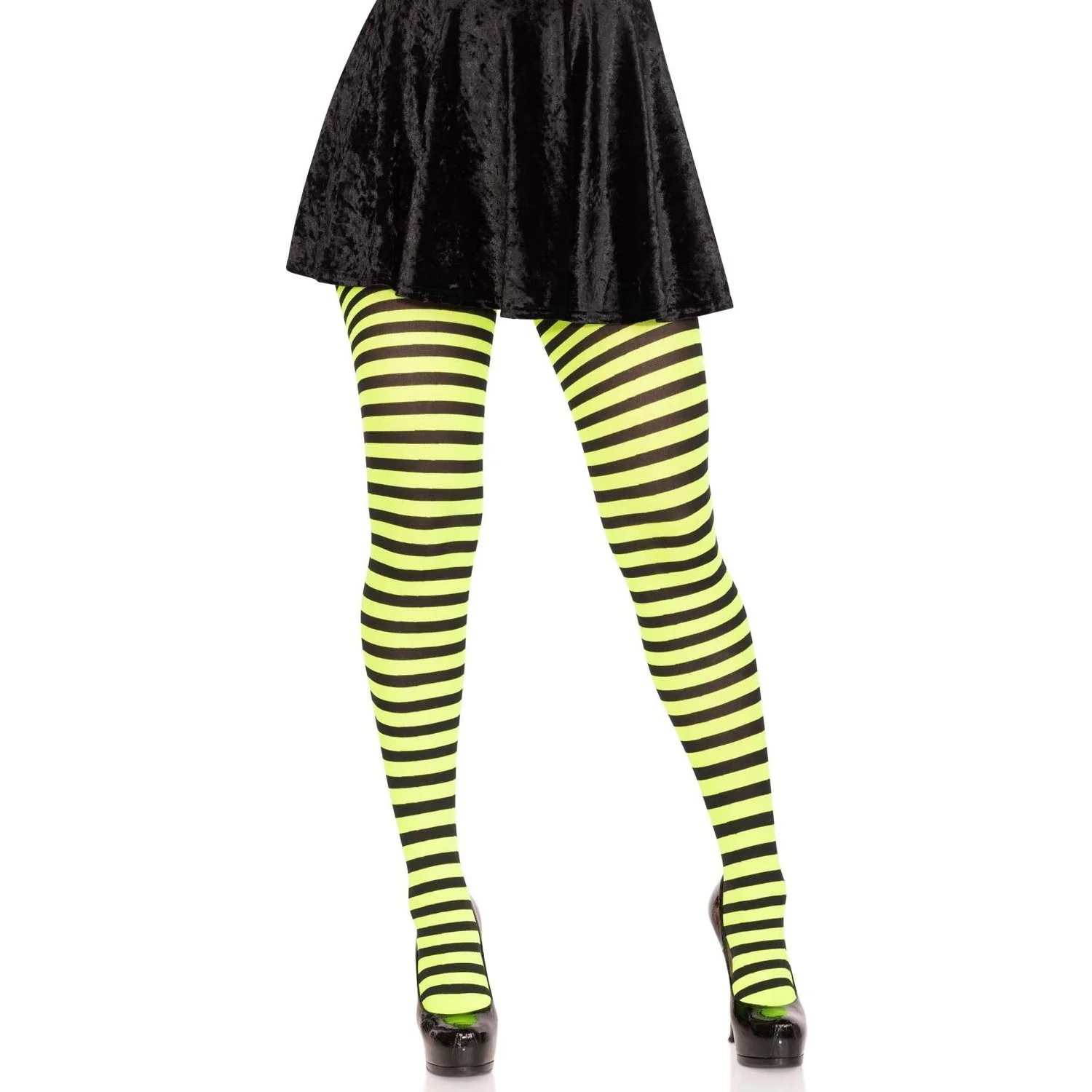 Leg Avenue - Womens Nylon Striped Tights - Image 8