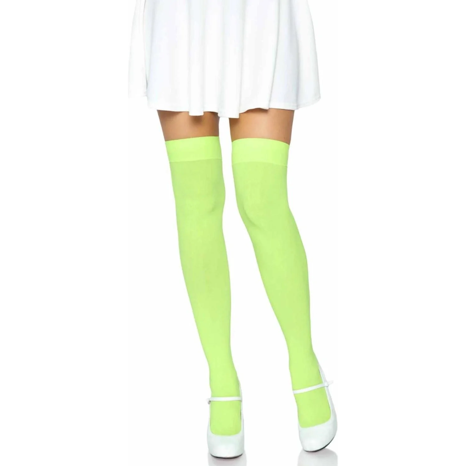 Leg Avenue - Womens Opaque Nylon Thigh Highs - Image 13