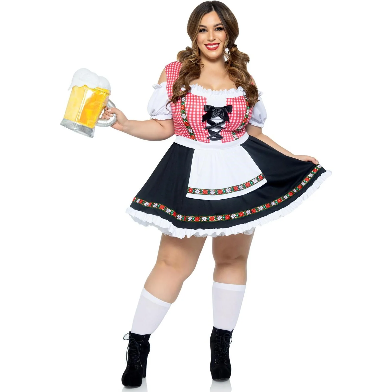 Leg Avenue - Womens Plus Size 1 Piece Beer Garden Babe Costume