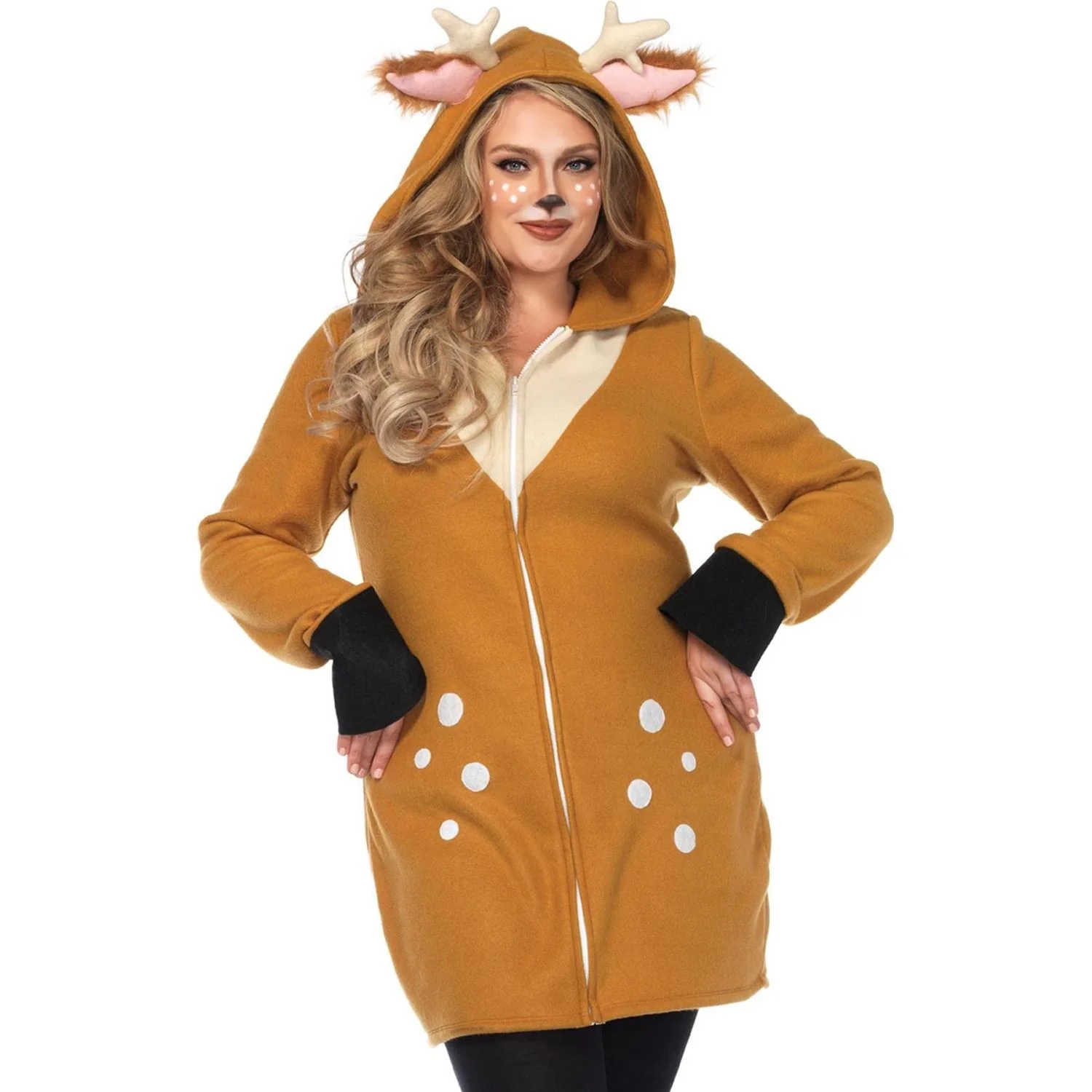 Leg Avenue - Womens Plus Size 1 Piece Cozy Fawn Costume