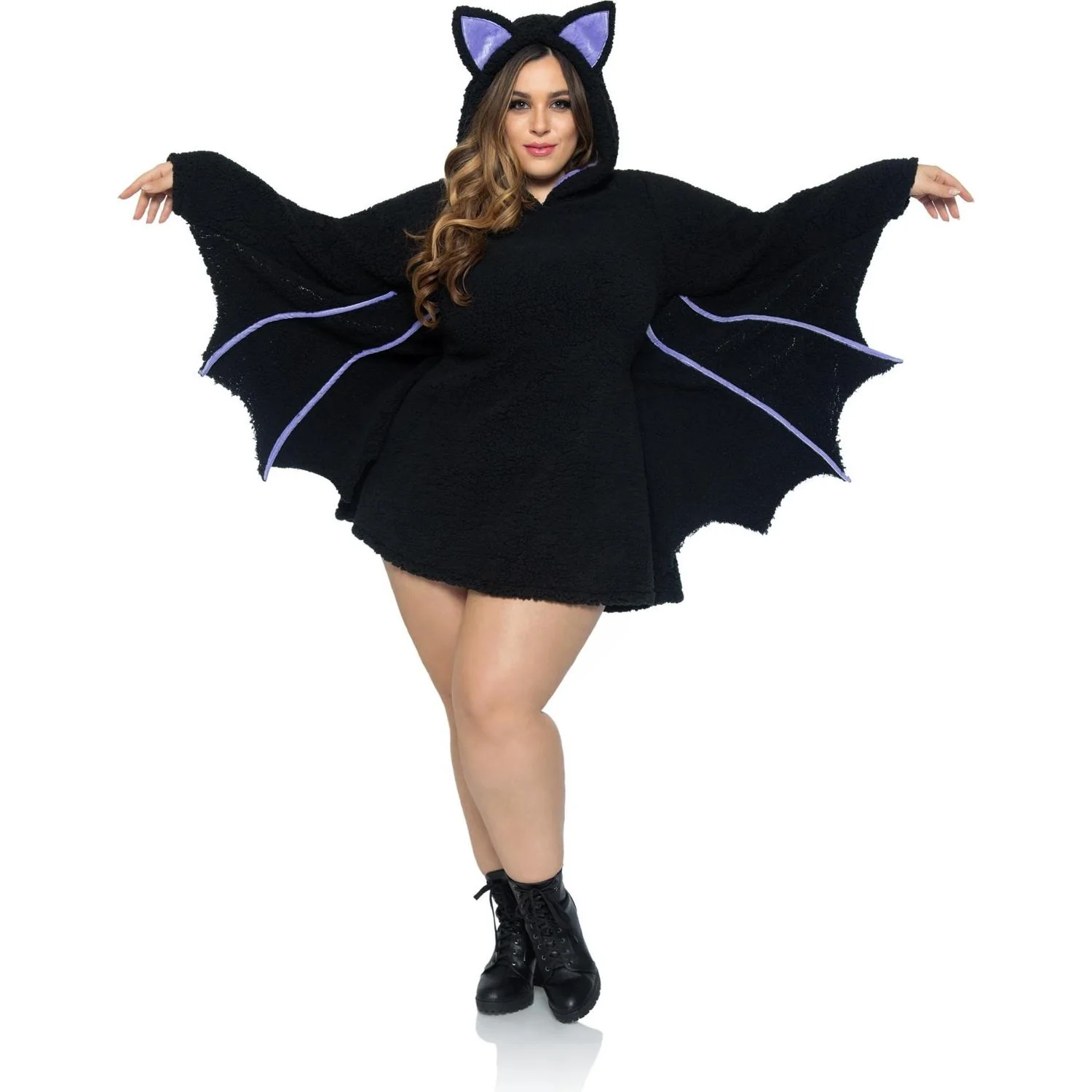 Leg Avenue - Womens Plus Size 1 Piece Moonlight Bat Costume