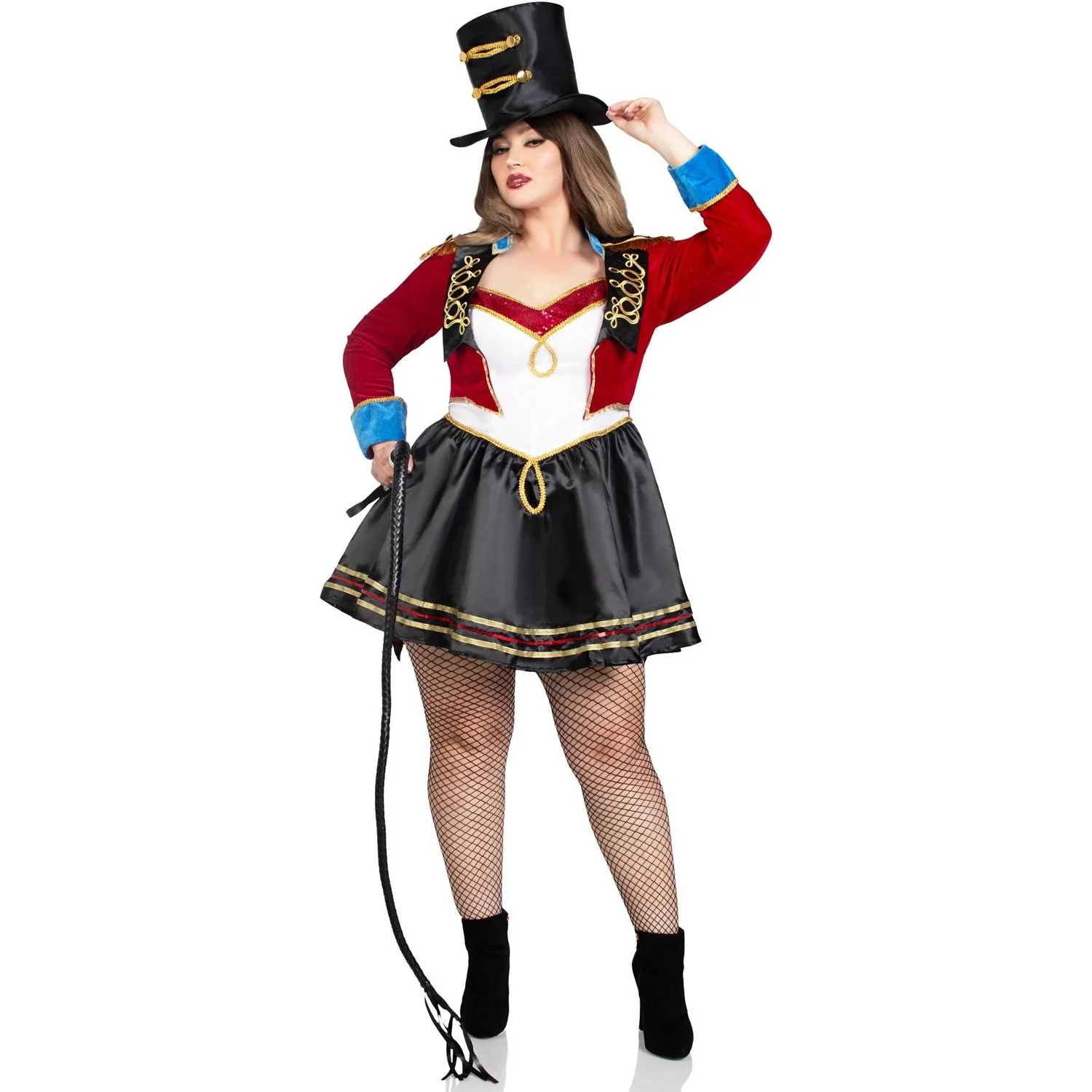 Leg Avenue - Womens Plus Size 2 Piece Classic Ringmaster Costume