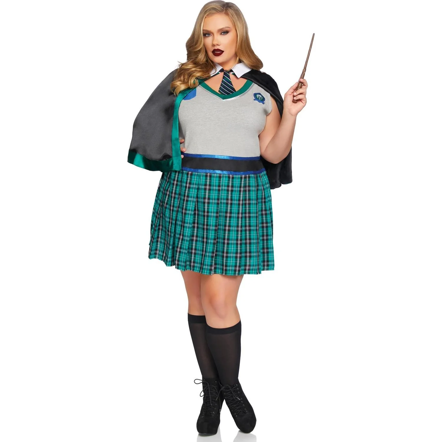 Leg Avenue - Womens Plus Size 2 Piece Sinister Spellcaster Costume