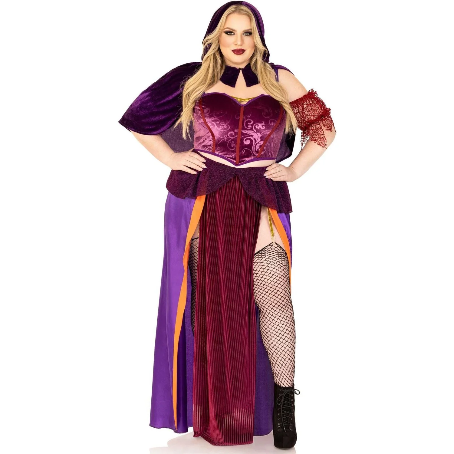 Leg Avenue - Womens Plus Size 3 Piece Black Magic Babe Costume - Image 2