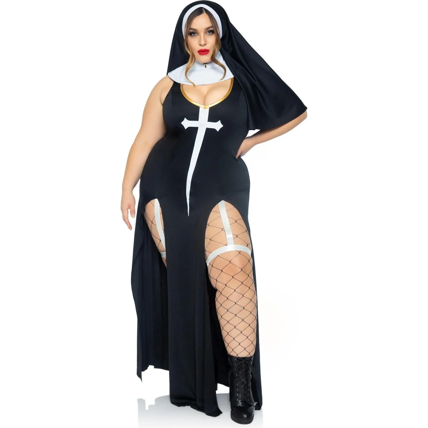 Leg Avenue - Womens Plus Size 3 Piece Sultry Sinner Costume - Image 2