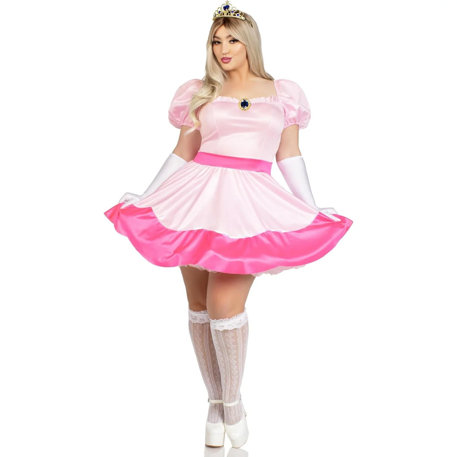 Leg Avenue - Womens Plus Size 4 Piece Pink Princess Costume