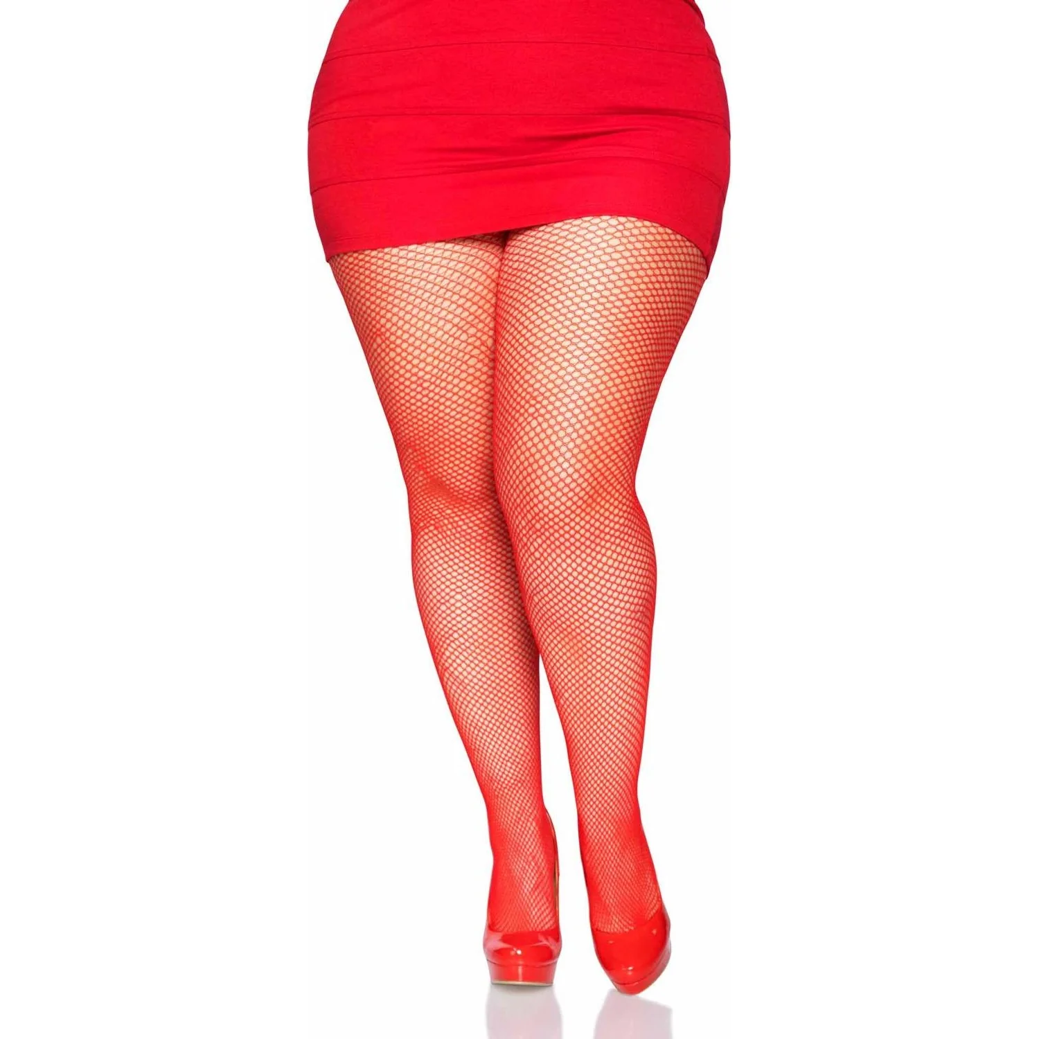 Leg Avenue - Womens Plus Size Nylon Fishnet Tights - Image 6