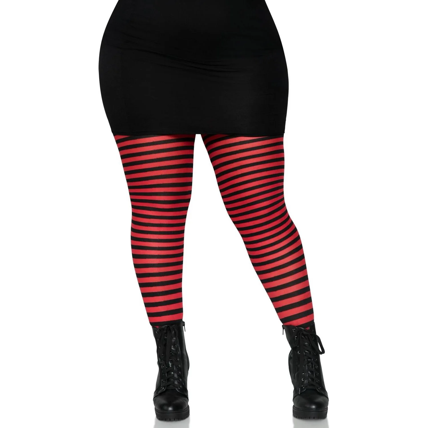 Leg Avenue - Womens Plus Size Nylon Striped Tights - Image 6