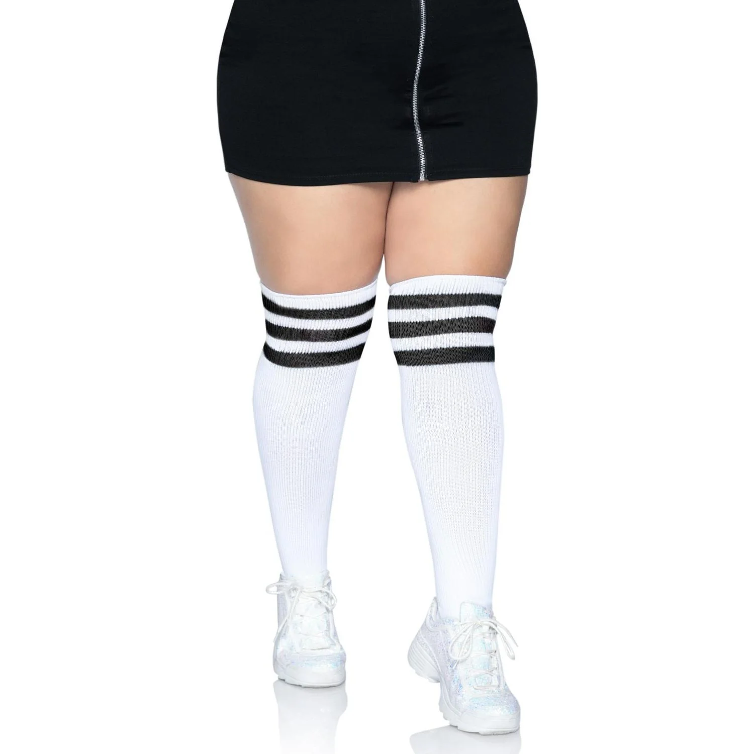Leg Avenue - Womens Plus Size Over the Knee Athletic Socks - Image 2