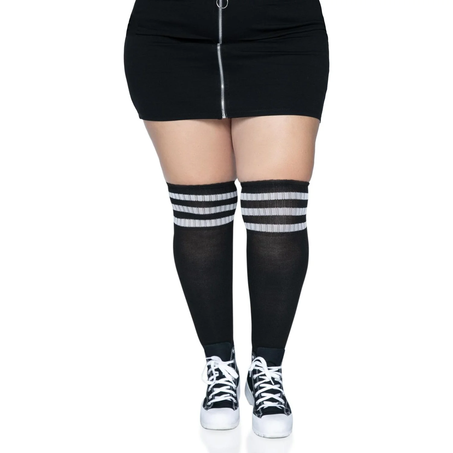Leg Avenue - Womens Plus Size Over the Knee Athletic Socks - Image 4
