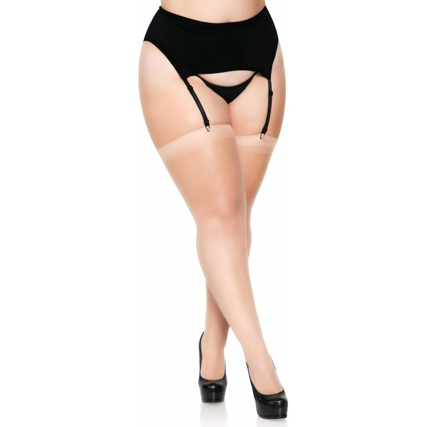 Leg Avenue - Womens Plus Size Sheer Stockings - Image 3