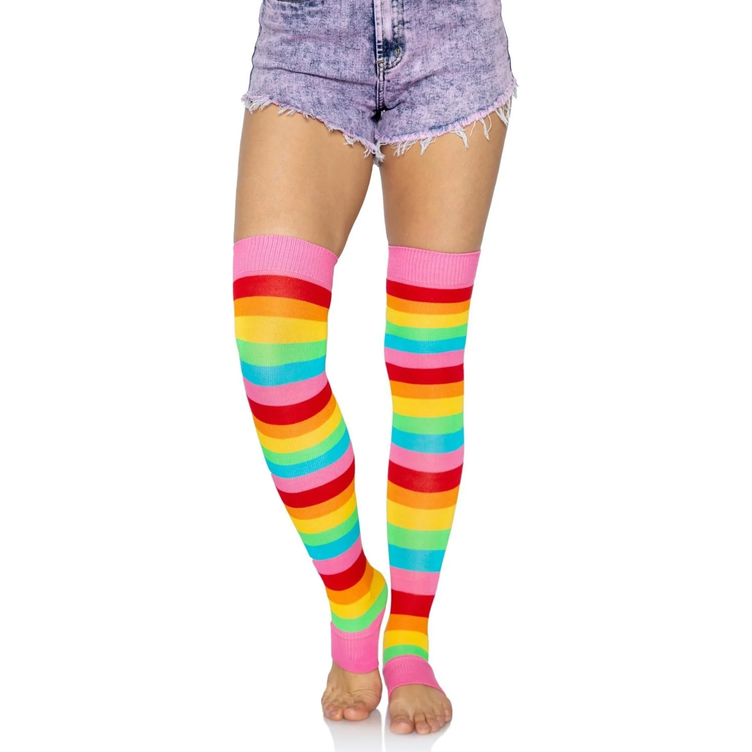 Leg Avenue - Womens Rainbow Leg Warmers