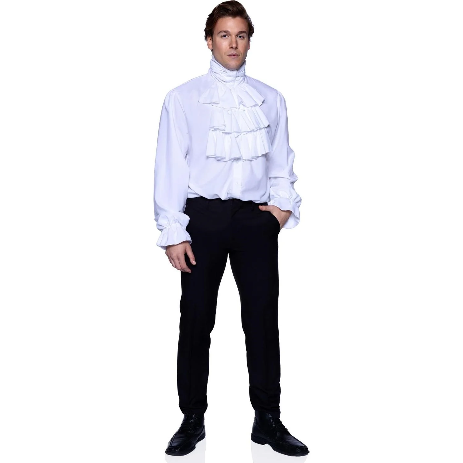 Leg Avenue - Womens Ruffle Front Shirt - Image 2