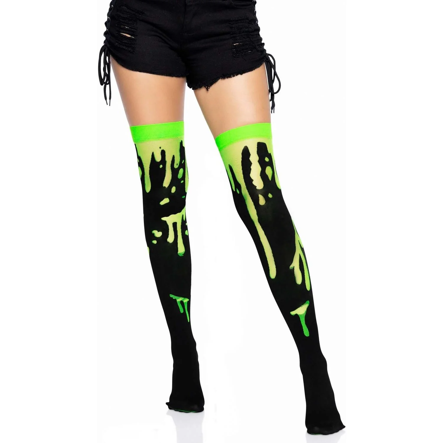 Leg Avenue - Womens Splatter Thigh Highs - Image 2