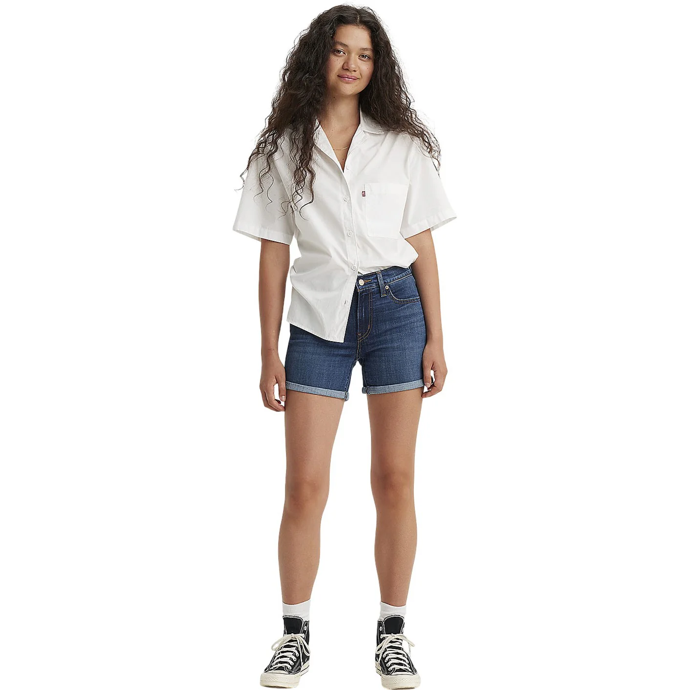 Levis - Womens Mid Length Update Shorts - Image 3