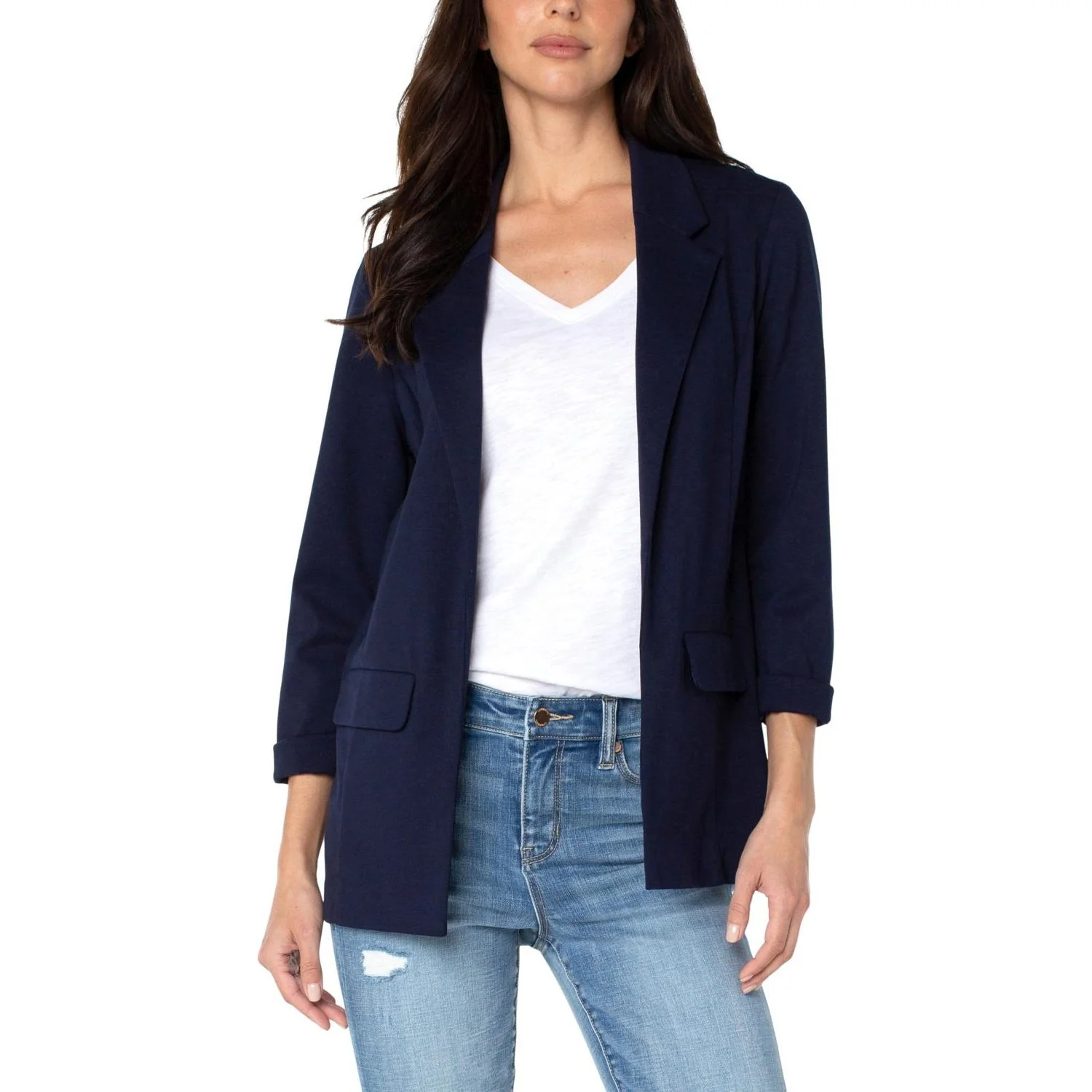 Liverpool Los Angeles - Womens Boyfriend Blazer With Princess Darts - Image 2