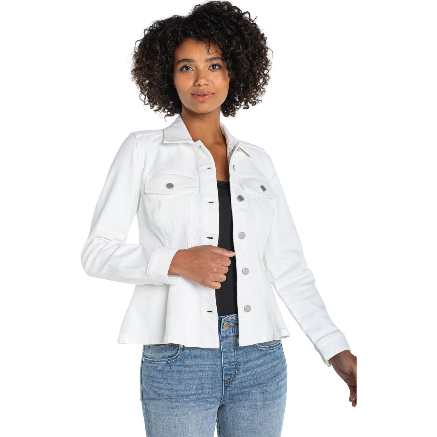 Liverpool Los Angeles - Womens Fit And Flare Trucker Jacket