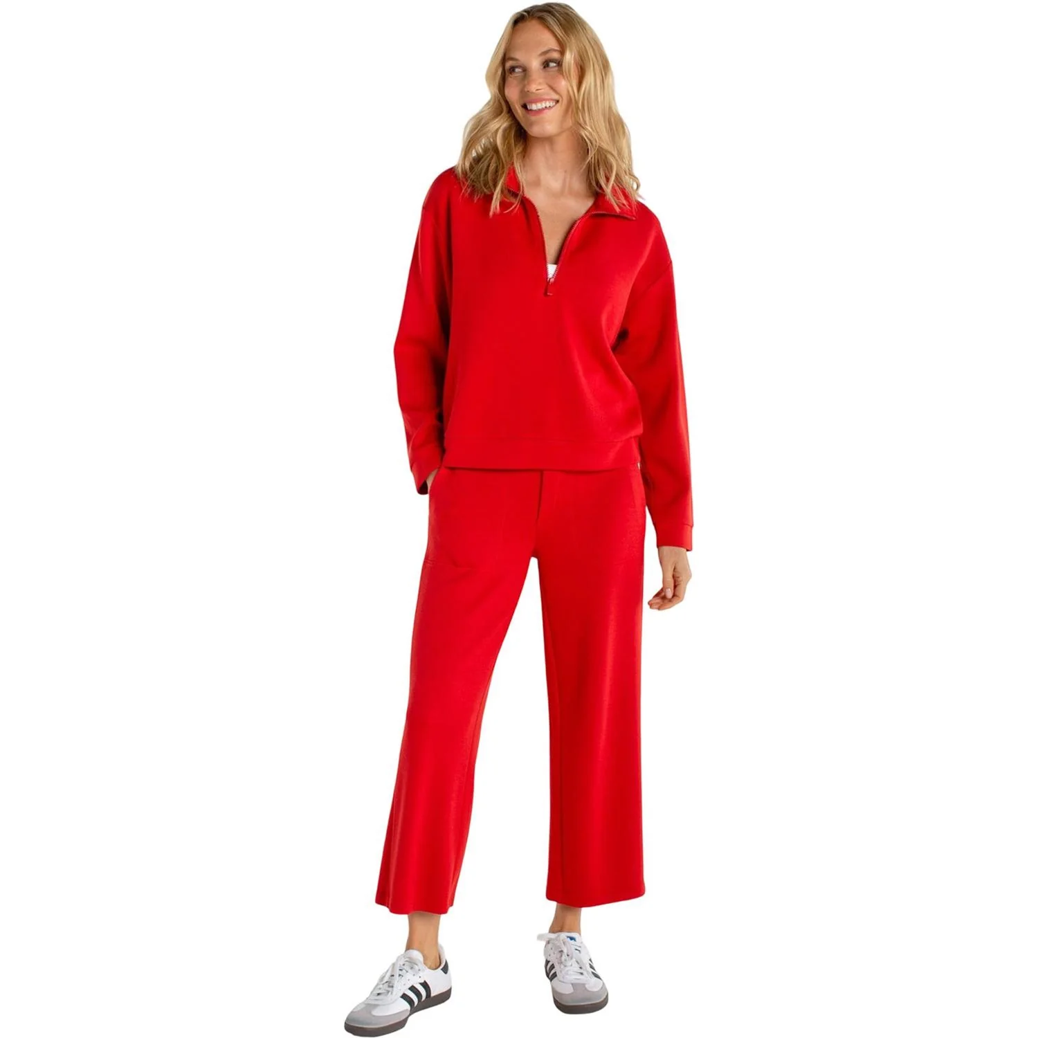 Liverpool Los Angeles - Womens Half Zip Popover Long Sleeve Top - Image 2