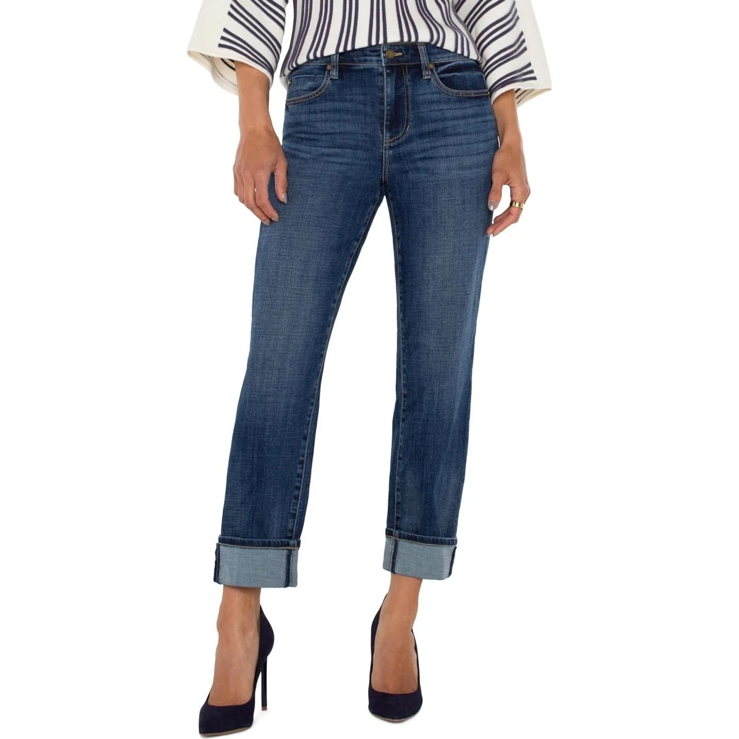 Liverpool Los Angeles - Womens Marley Girlfriend Cuffed Jeans - Image 2
