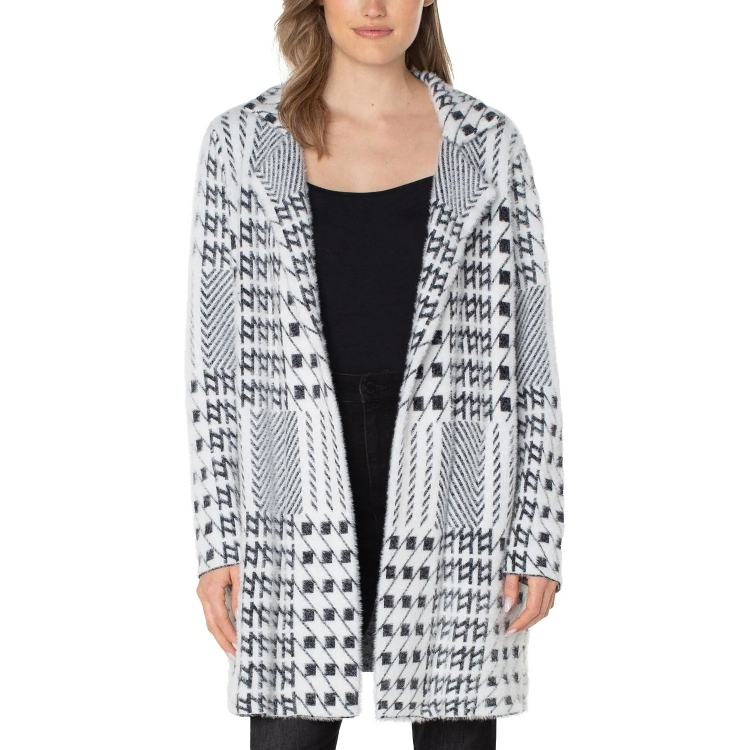 Liverpool Los Angeles - Womens Open Front Sweater Coat