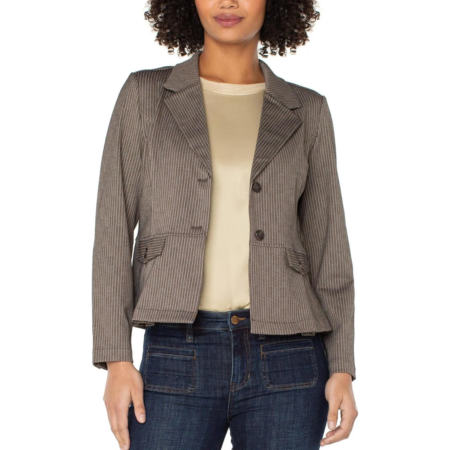 Liverpool Los Angeles - Womens Peplum Blazer - Image 2