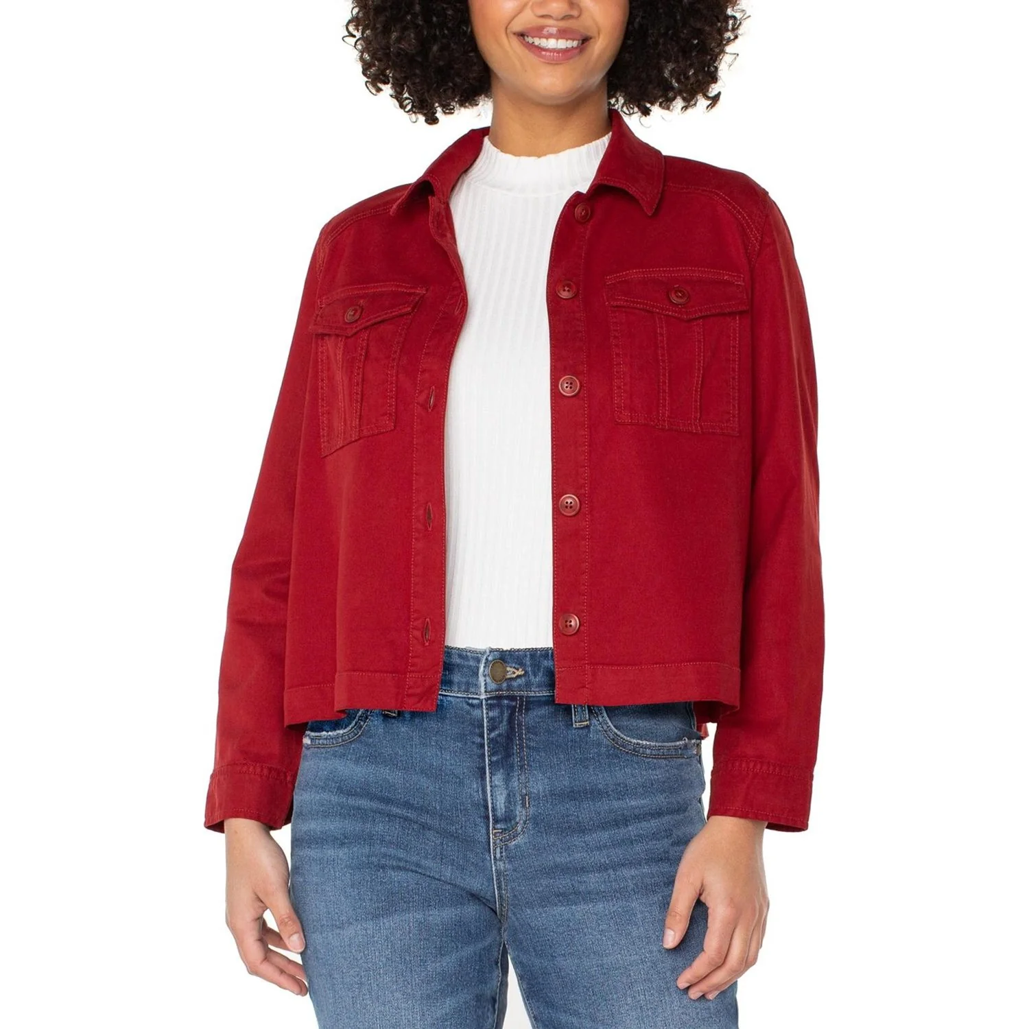 Liverpool Los Angeles - Womens Pleat Back Crop Jacket
