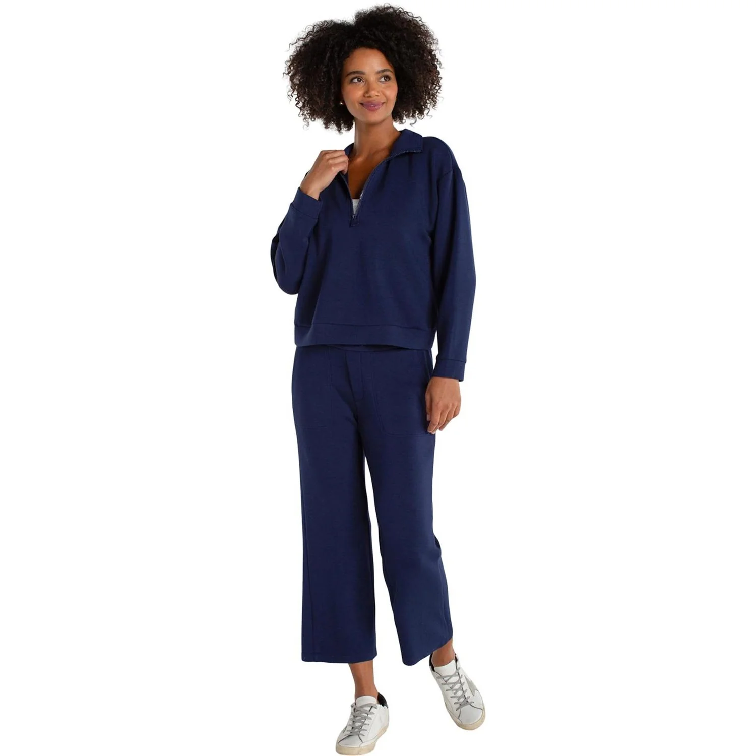 Liverpool Los Angeles - Womens Pull On Wide Leg Crop Trouser - Image 5