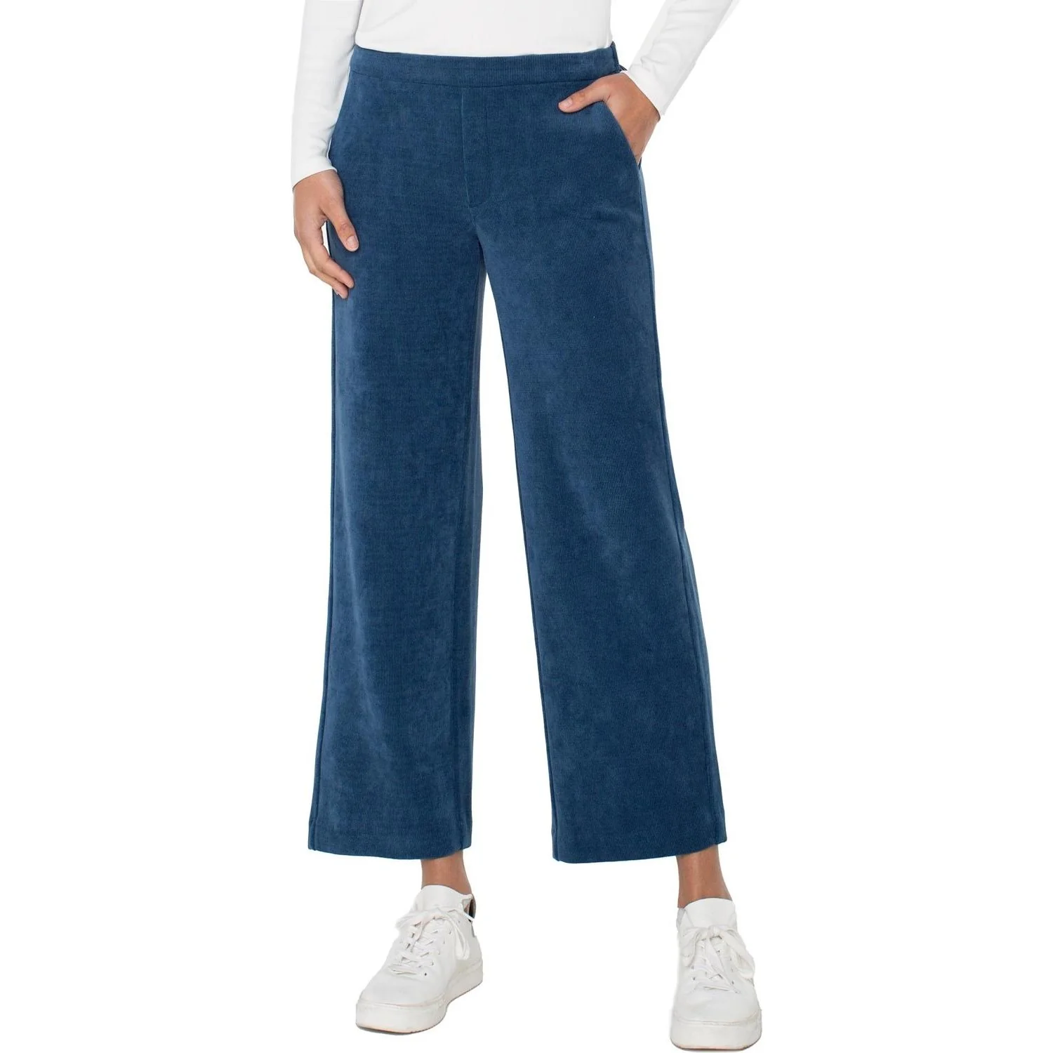 Liverpool Los Angeles - Womens Pull On Wide Leg Crop Trouser