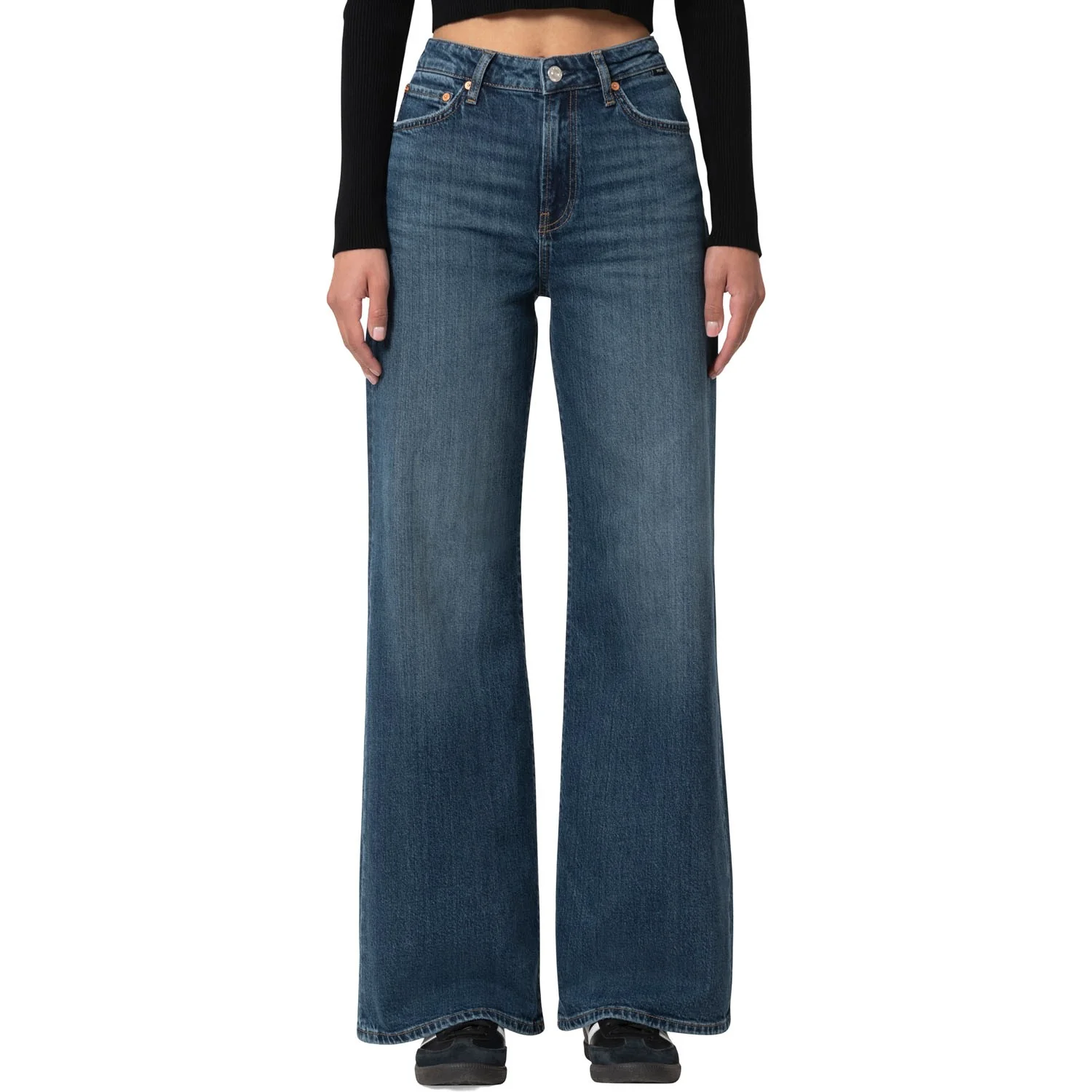 Mavi - Womens Florida Mid Rise Wide Leg Jeans - Image 2