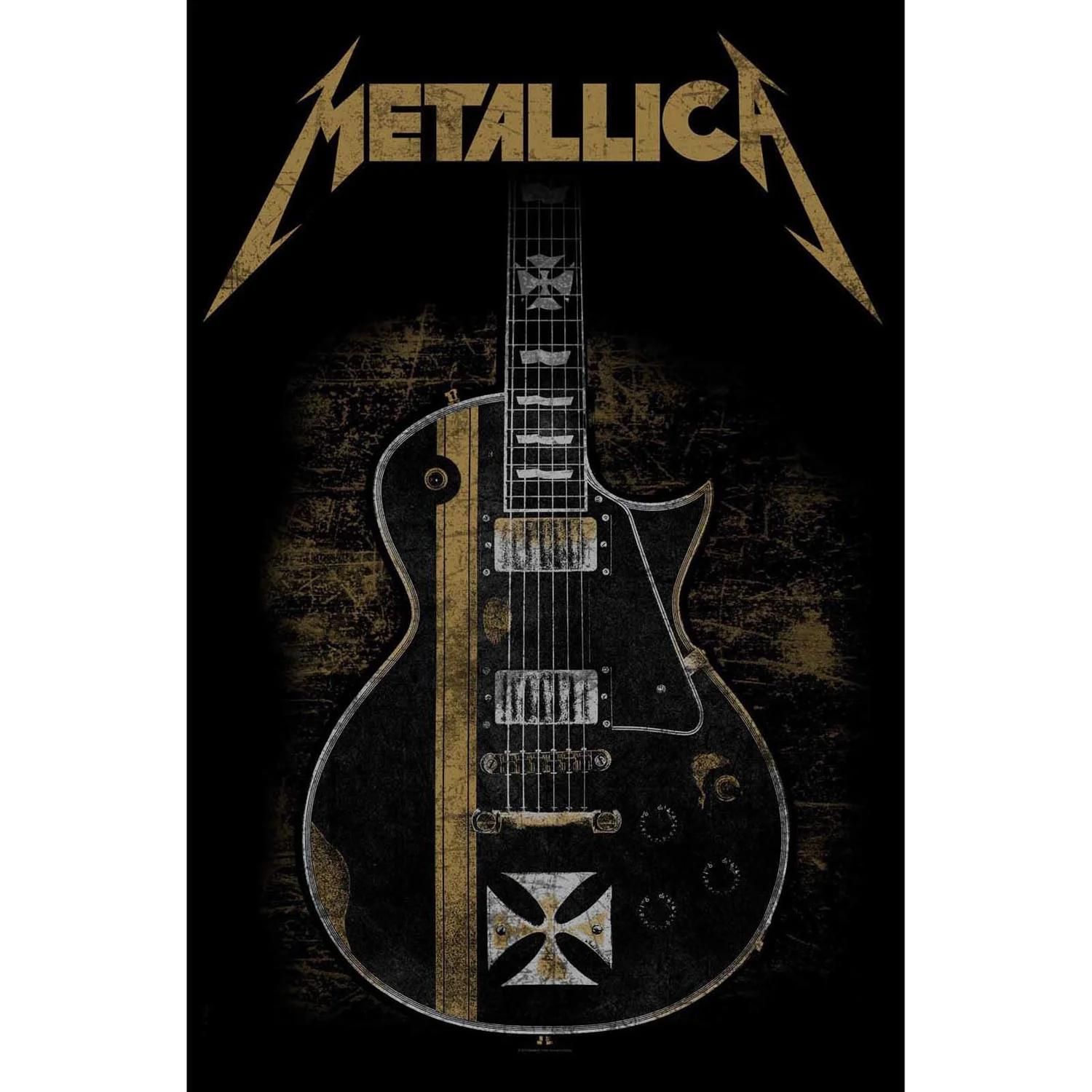 Metallica - Unisex Hetfield Guitar Textile Poster - Image 2