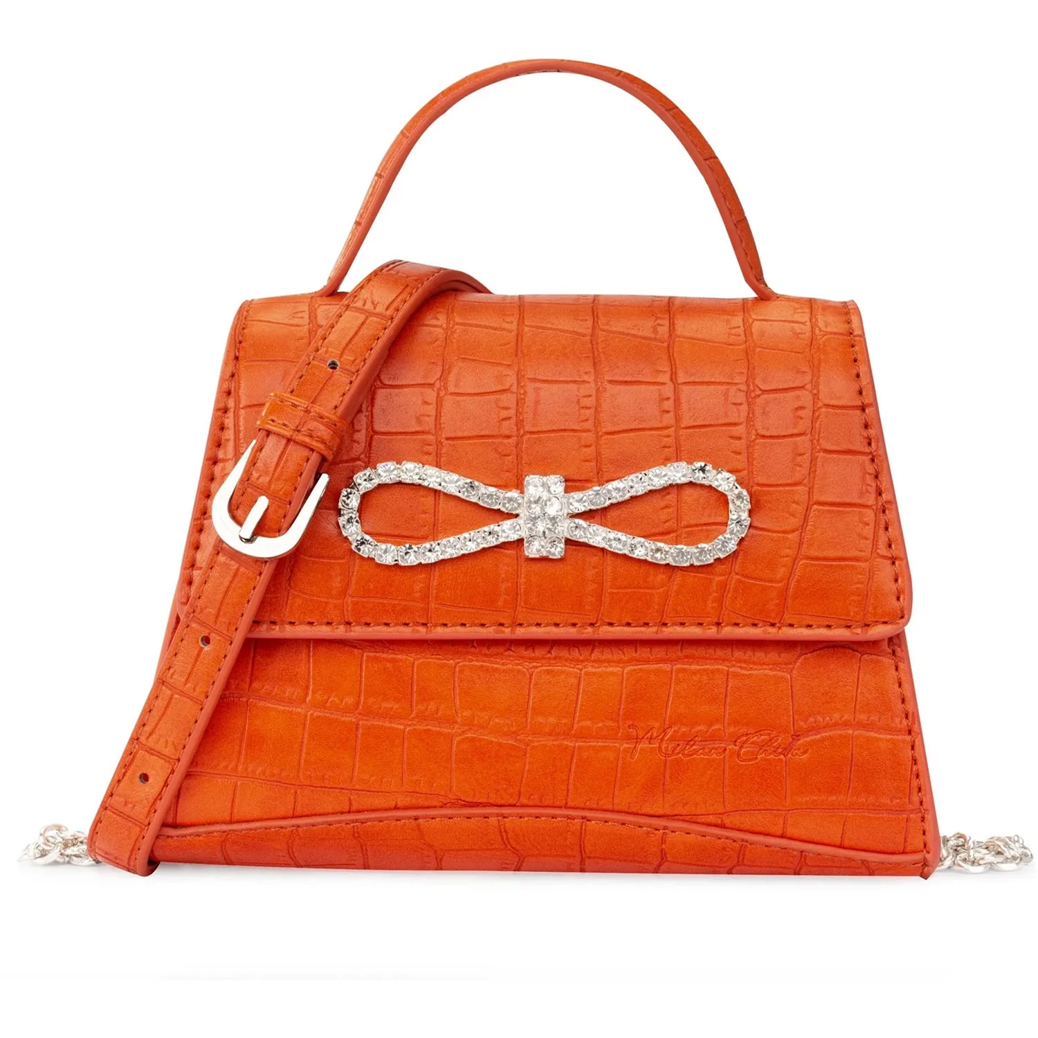 Milan Chiva - Womens Crocodile Crossbody Bag - Image 2