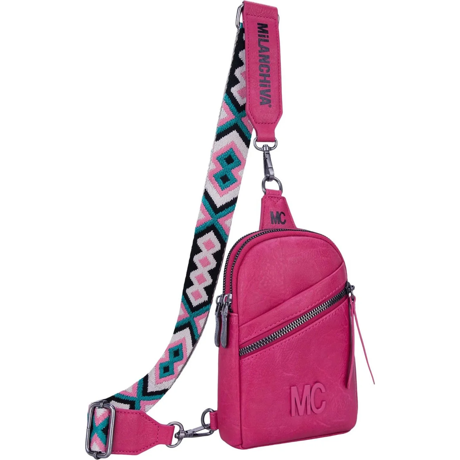 Milan Chiva - Womens Sling Bag/Crossbody Bag/Chest Bag - Image 8