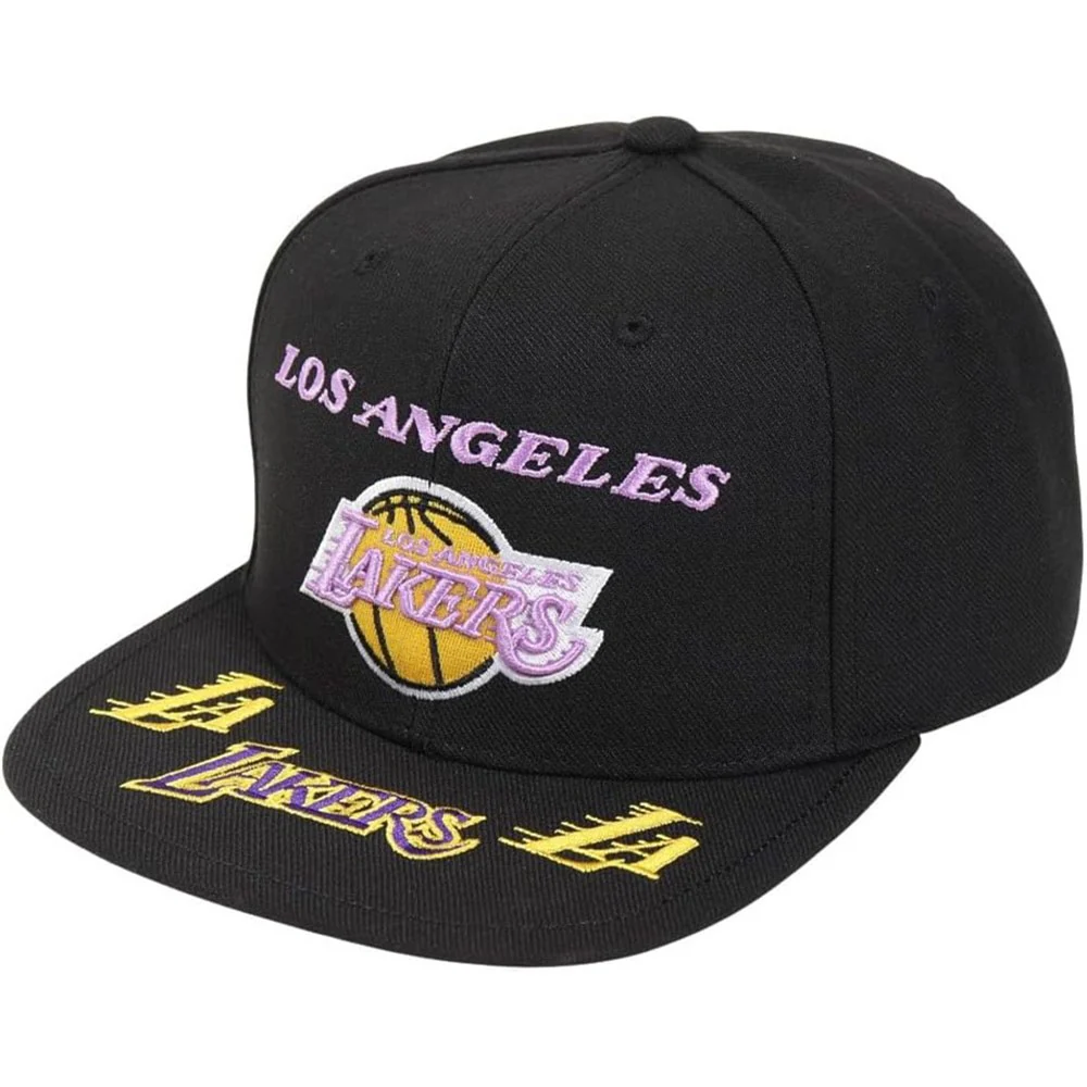 Mitchell And Ness - Mens Los Angeles Lakers Nba Front Loaded Snapback Hwc Hat