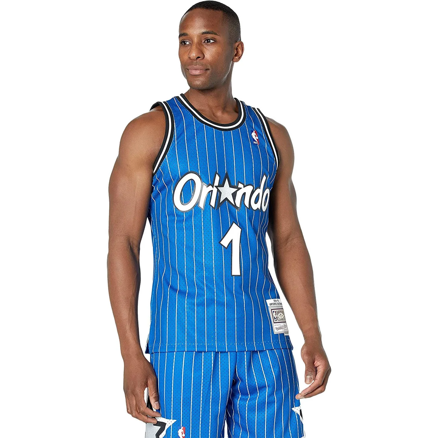 Mitchell And Ness - Orlando Magic Mens Nba Swingman Road 94 Anfernee Hardaway Jersey